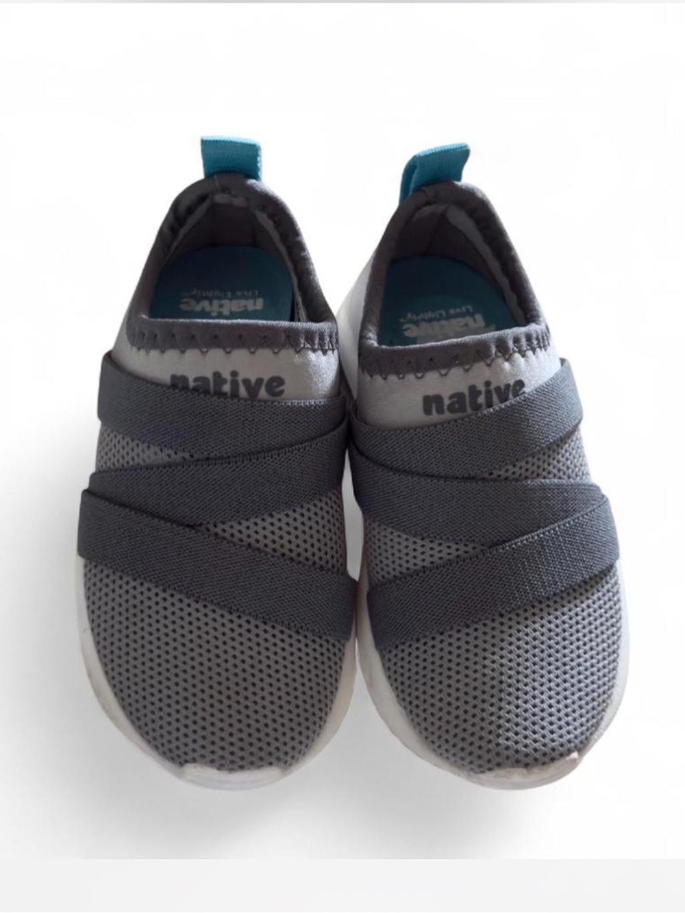 Native Kids Grey Slip-On Sneakers